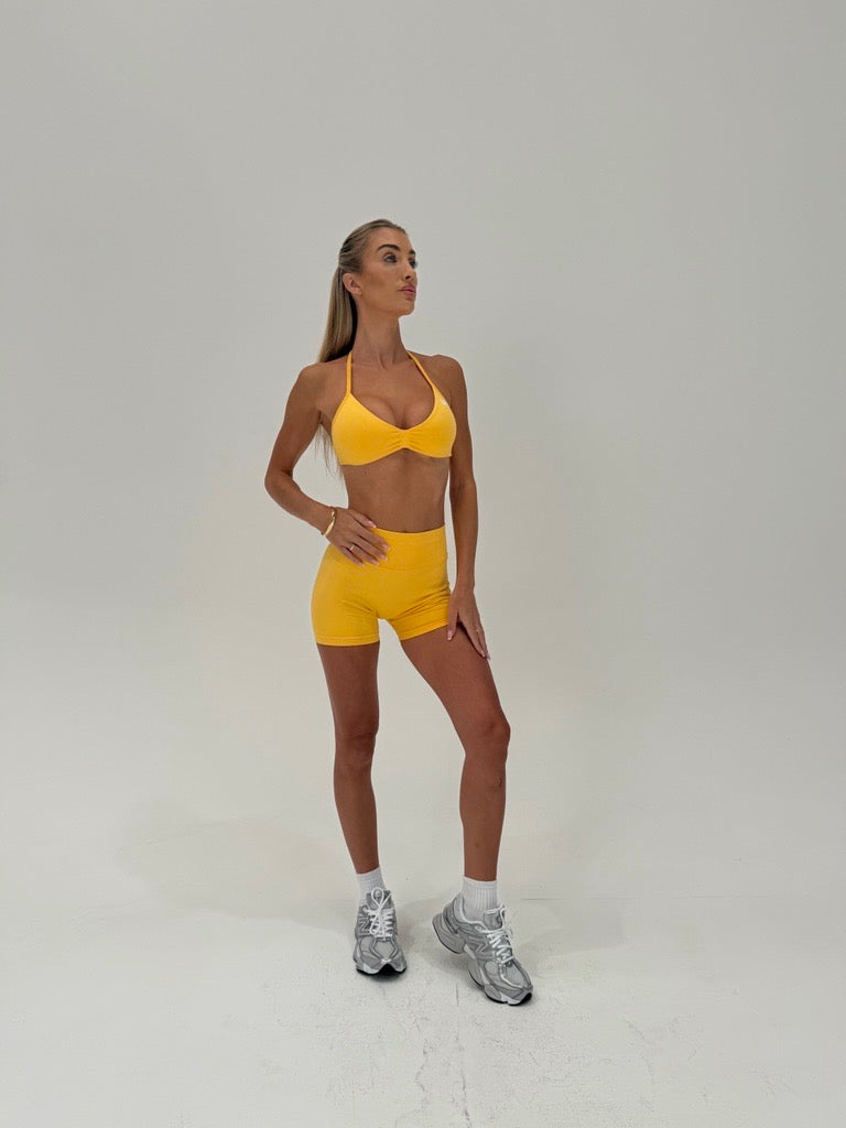 ENHANCE Crop Top Mango Yellow