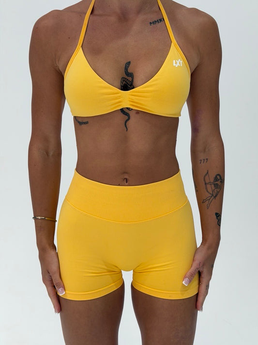 ENHANCE Crop Top Mango Yellow