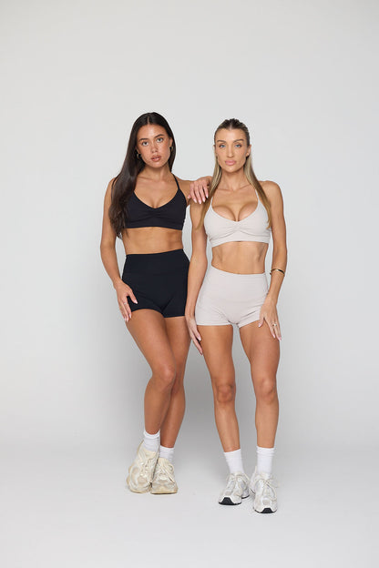 Sculpt Crop Top Black