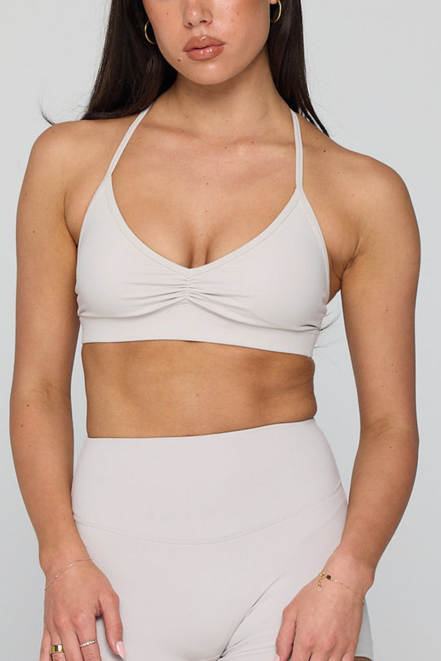 Sculpt Crop Top Oyster